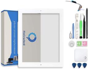img 4 attached to High-Quality Fixcracked iPad 2 Touch Screen Replacement Digitizer Assembly with WIFI Antenna Cable & Professional Tool Kit (White)