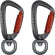 🔑 dgrena carabiner keychain, spring buckle - high hardness aluminum alloy for hammocks, home tools, camping, hiking, and more логотип