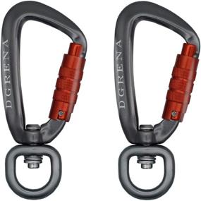 img 4 attached to 🔑 DGRENA Carabiner Keychain, Spring Buckle - High Hardness Aluminum Alloy for Hammocks, Home Tools, Camping, Hiking, and More