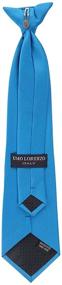 img 3 attached to Classic and Stylish Umo Lorenzo Boy's Solid Clip on Tie: Top-Quality Accessory for Formal Attire