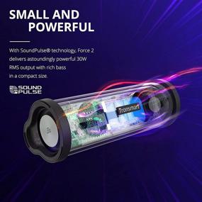 img 2 attached to 🔊 Tronsmart Force 2 Bluetooth-колонка: Водонепроницаемая портативная колонка с Bluetooth 5.0, громким звуком и рейтингом IPX7