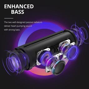 img 3 attached to 🔊 Tronsmart Force 2 Bluetooth-колонка: Водонепроницаемая портативная колонка с Bluetooth 5.0, громким звуком и рейтингом IPX7