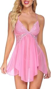 img 4 attached to Avidlove Lingerie Babydol Sleepwear Chemise Women's Clothing in Lingerie, Sleep & Lounge