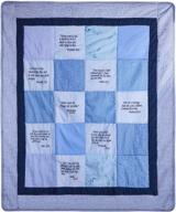 👶 soft cotton baptism baby blanket - embroidered with scriptures - gift for newborns, infants, toddlers - boys - stuff4tots logo