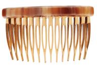 💇 stylish france luxe basic side comb in caramel horn – a perfect hair accessory logo