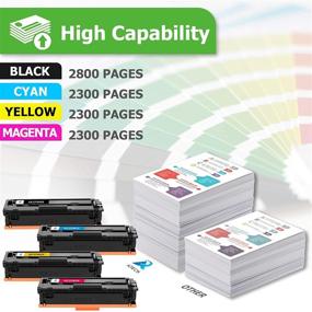 img 3 attached to Aztech Compatible Toner Cartridge 4-Pack for HP 201X 201A CF400X CF400A Color Pro MFP M277dw M252dw M277c6 CF401X CF402X CF403X M277 M252 Printer Ink (Black Cyan Yellow Magenta)
