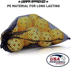 img 3 attached to 🥒 ALBAD 40 Pack Pickleball Balls: USAPA Approved for Outdoor Use, Stable Flight Trajectory, High Elasticity 40 Holes