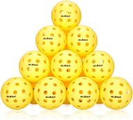 🥒 albad 40 pack pickleball balls: usapa approved for outdoor use, stable flight trajectory, high elasticity 40 holes логотип