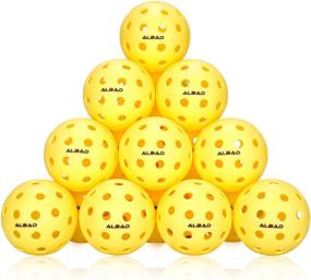 img 4 attached to 🥒 ALBAD 40 Pack Pickleball Balls: USAPA Approved for Outdoor Use, Stable Flight Trajectory, High Elasticity 40 Holes