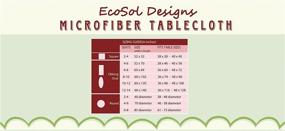 img 1 attached to EcoSol Designs Microfiber Tablecloth: Say Goodbye to Wrinkles!