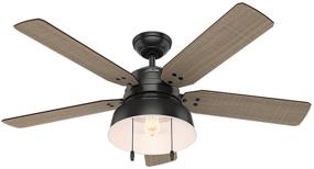 img 2 attached to 🌬️ Hunter Mill Valley Ceiling Fan with LED Light and Pull Chain Control - Ideal for Indoor and Outdoor Use