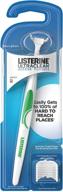 🦷 pack of 2 listerine ultraclean access flosser with 8 refill dental flosser heads - improved oral care and hygiene logo