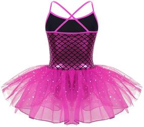 img 3 attached to Sparkling Sequins Gymnastics Leotard: Trendy Camisole for Girls' Clothing and Active Wear