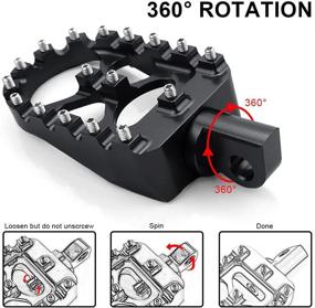 img 2 attached to 🏍️ Широкие рычаги для мотоцикла из алюминия CNC - 360° вращение, регулируемые - Совместимы с Harley Davidson Dyna, Fatboy, Iron 883 и Sportster 883