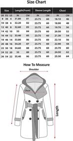 img 1 attached to Оставайтесь стильными и теплыми в женском пальто-дафл NOROZE с капюшоном и увеличенным размером.