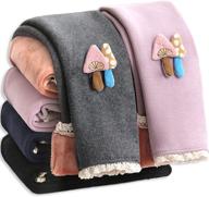девичьи зимние флисовые леггинсы с грибами - леггинсы govc для детской одежды для девочек логотип