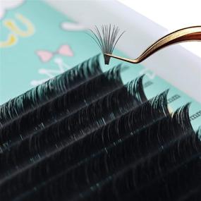 img 4 attached to Premade Volume Eyelash Extensions 0.05/0.07 Thickness, D/D+ Curl, 8-15mm Length, 2D-20D Fans - Easy Self Fanning Lashes (DDMIX)