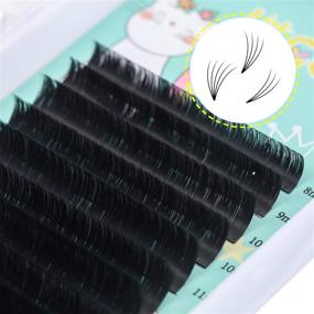 img 3 attached to Premade Volume Eyelash Extensions 0.05/0.07 Thickness, D/D+ Curl, 8-15mm Length, 2D-20D Fans - Easy Self Fanning Lashes (DDMIX)