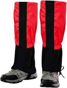 img 4 attached to Luwint Waterproof Kids Leg Boot Gaiters: Ultimate Protective Gear for 6-12 Year Old Girls and Boys - Ideal for Hiking, Hunting, and Climbing