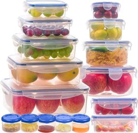 img 4 attached to Containers Stackable Organization Containers Lids Microwave Storage & Organization