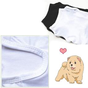 img 1 attached to 🐶 DERUILA Plain Dog Shirts: Soft and Breathable Pet Clothes for Dogs and Cats