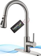 🚰 efficient multitask kitchen faucet with pull down sprayer - high arc, single handle, perfect for rv, laundry, and bar logo