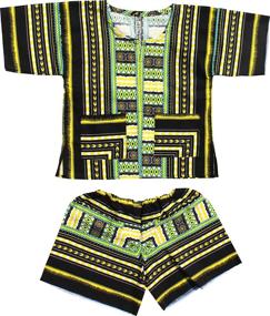 img 1 attached to 🌍 Raan Pah Muang Childrens Afrikan Boys' Clothing Sets: Authentic African Style for Kids