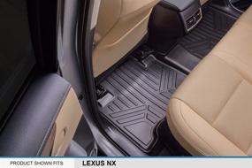 img 1 attached to MAXLINER Floor Mats 2 Row Liner Set for Lexus NX200t / NX300 / NX300h (2015-2021) in Black