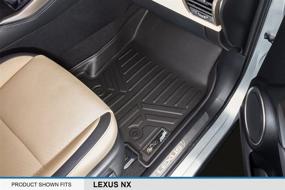 img 2 attached to MAXLINER Floor Mats 2 Row Liner Set for Lexus NX200t / NX300 / NX300h (2015-2021) in Black