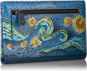 img 3 attached to Anna Anuschka Serengeti Painted Compartment Women's Handbags & Wallets with Stylish Wallets