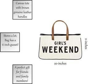 img 2 attached to 👜 Large Canvas Tote Bag for Girl's Weekend - Santa Barbara Designs Hold Everything