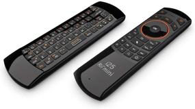 img 2 attached to 🖥️ Rii K25 Multifunction Portable 2.4GHz Mini Wireless Fly Mouse Keyboard and Infrared Remote Control – Rechargeable Li-ion Battery (Black)