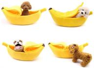 🍌 warmshe cute banana cat bed house - cozy and soft pet sofa for sleeping, playing, and resting - ideal supplies for cats and kittens logo