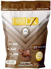 img 4 attached to 🥛 Barn Dad Nutrition Fiberdx German Shake: Light to Medium Brown Chocolate - 24.7 Ounce High-Fiber Protein Supplement
