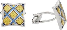 img 3 attached to 👔 Cuff Daddy Yellow Plaid Cufflinks - Enhanced SEO-Friendly Presentation