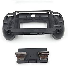 img 2 attached to 🎮 L3 R3 Matte Hand Grip Handle Joypad Stand Case for PS Vita PSV 1000 (Black) - Improved Gaming Experience with L2 R2 Trigger Grips