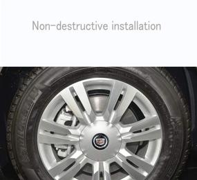 img 3 attached to 🔘 18" Черные крышки центральных колпачков колес Cadillac SRX - колпачок для ободов колес на Cadillac SRX 2010-2016