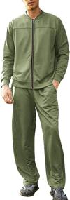 img 4 attached to COOFANDY Athletic Sports Fleece Tracksuit Men's Clothing for Active