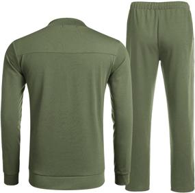 img 2 attached to COOFANDY Athletic Sports Fleece Tracksuit Men's Clothing for Active