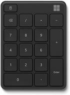 enhance your number input experience with microsoft number pad - matte black logo