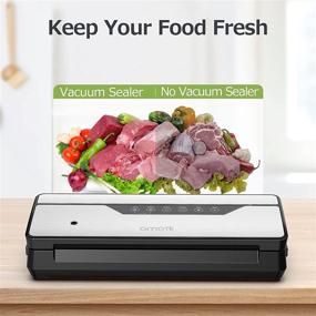 img 3 attached to 🔌 OMOTE Vacuum Sealer Machine: Efficient Food Storage & Easy Operation with 3 Modes, Portable & Convenient with Built-in Cutter and Starter Kit