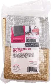 img 1 attached to 🧽 Premium 4-Pack Casabella Sparkle Scrub Sponges