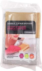 img 2 attached to 🧽 Premium 4-Pack Casabella Sparkle Scrub Sponges