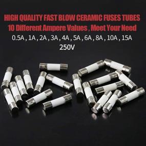 img 2 attached to Hilitchi 150Pcs Ceramic Fuses Assorted