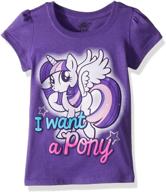 🦄 my little pony girls' toddler mlp - pony i want logo