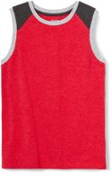 french toast boysraglan paneled sleeveless boys' clothing logo