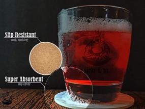 img 1 attached to 🍷 Hilarious Absorbent Coasters with Holder - Perfect Housewarming Gifts for Wine Lovers - 8 pc. Set for Bar Decor and Kitchen Styling