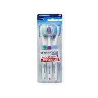 🦷 relieve tooth sensitivity with sensodyne sensitive toothbrush - 2+1 pack logo