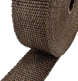 img 1 attached to 🔥 Titanium MAS Exhaust Wrap - 2-Inch x 50 Feet - Basalt Fiber Heat Wrap Tape for Car & Motorcycle Exhaust Headers - Includes 10 Ties - (1 Roll)