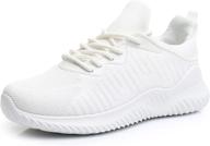 akk womens white tennis shoes logo